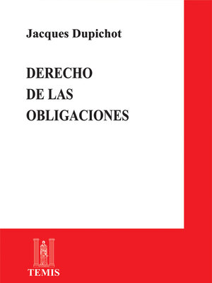 cover image of Derecho de las obligaciones